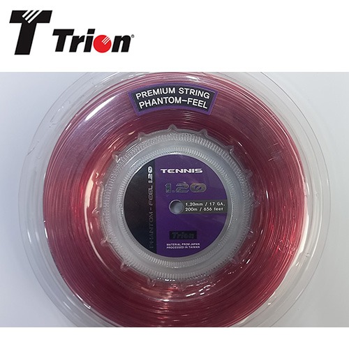 트라이온 PHANTOM-FEEL 빨강 1.20mm|200m 릴 테니스스트링테니스라켓,베드민턴라켓