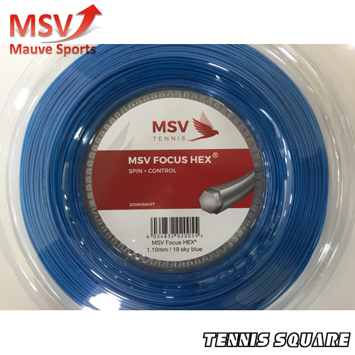 MSV 포커스 헥스 파랑 1.10mm200m 릴 테니스스트링테니스라켓,베드민턴라켓