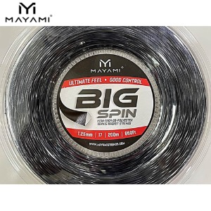 마야미 BIG SPIN 1.25mm|200m 테니스스트링 폴리테니스라켓,베드민턴라켓