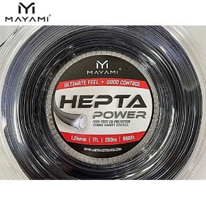 마야미 HEPTA POWER 1.24mm|200m 테니스스트링 폴리테니스라켓,베드민턴라켓