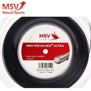 MSV 포커스 헥스 울트라 검정 1.20mm|200m 릴 테니스스트링테니스라켓,베드민턴라켓